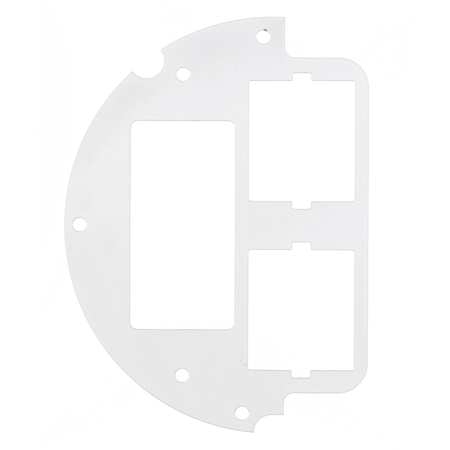HUBBELL WIRING DEVICE-KELLEMS Recessed 6" Series, Sub Plate, 60% Left Side, (1) Style Line® Decorator Opening, (2) 1.5-Unit iSTATION Openings S1R6SPY
